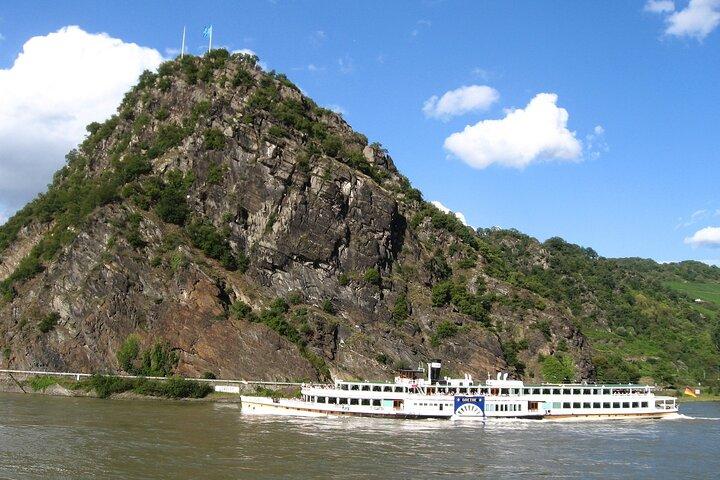 de Frankfurt : River Rhein, Ruedesheim, Loreley e Mini Cruise