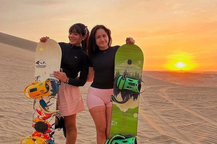 Professionele sandboard- en zandskischool in Huacachina