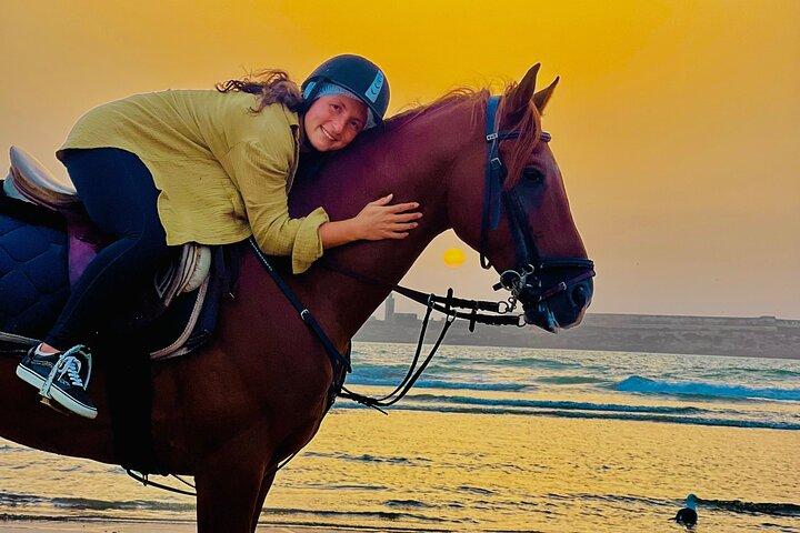 2 timmars ridning galopp i Essaouira Beach, sanddyner och skog