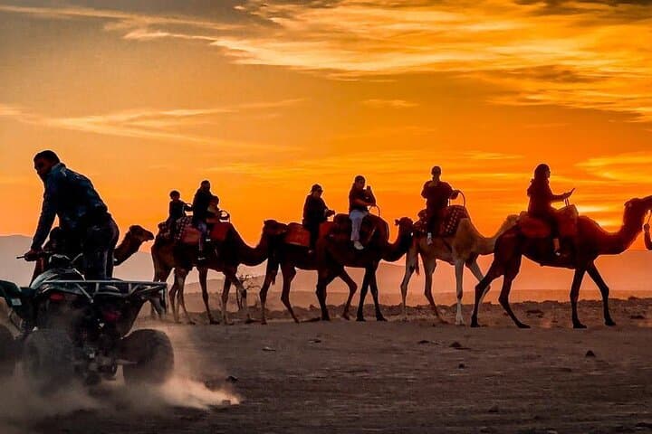 Marrakech: Agafay Desert Quad bike, Camles & Dinner Show