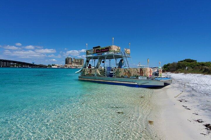 Destin Crab Island Double Decker Tiki Pontoon Aventura