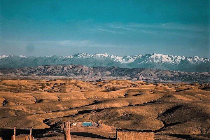 Marrakech: Romantic dinner in Agafay, camel ride and fire show