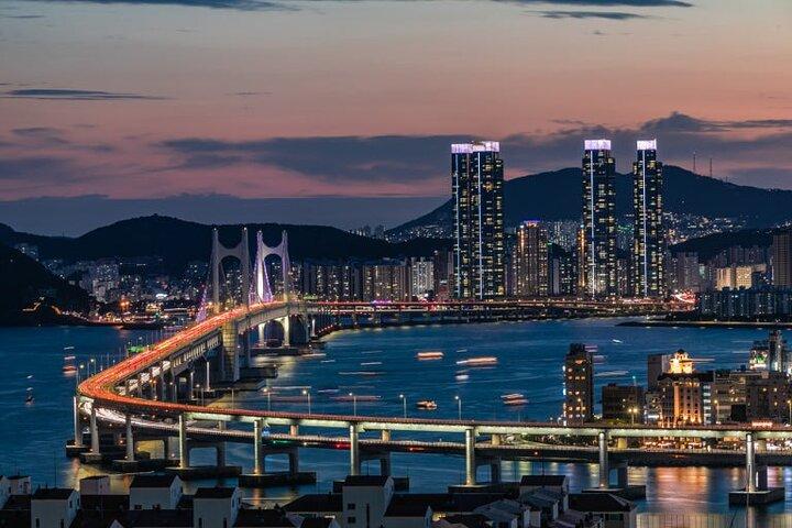 Busan Nachttour met Cruise & Vuurwerkshow