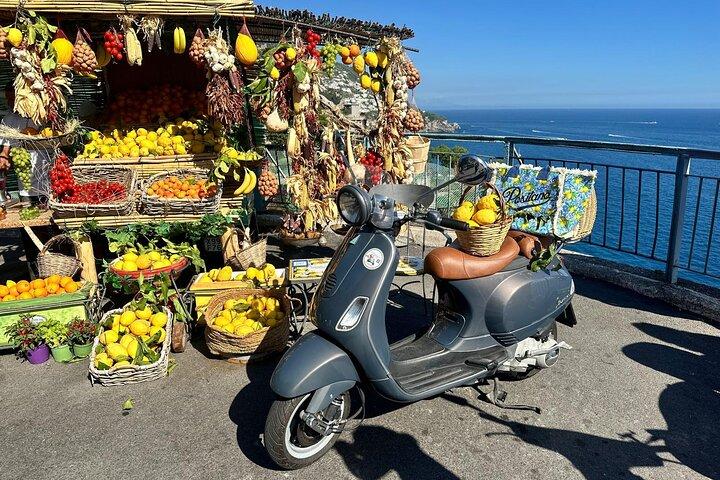 Amalfi Lemon Grove Vespa Tour Excursão panorâmica e degustação local