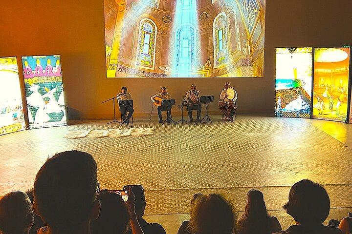 Whirling dervisceremoni over Hagia Sophia
