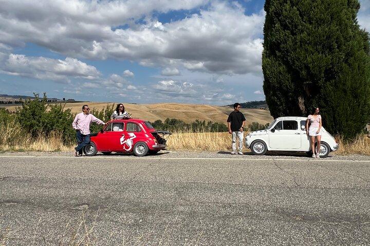 Private Tour im Oldtimer Fiat 500 – Val d'Orcia