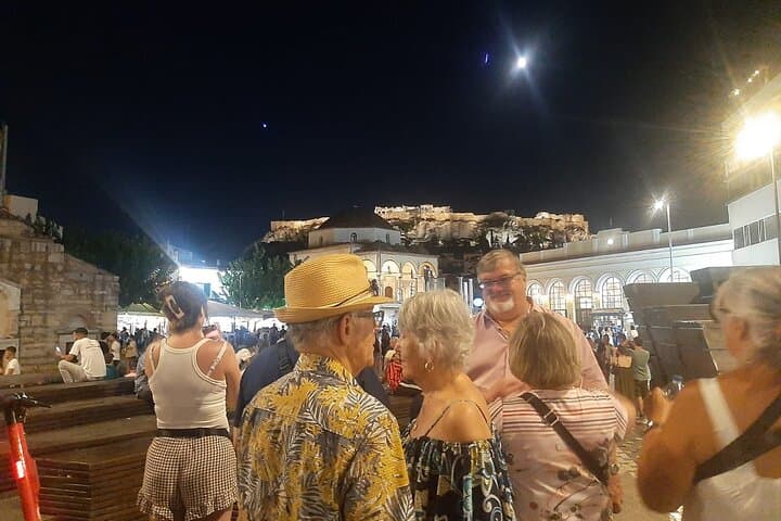 Athens City Night Tour with Open-Top Bus