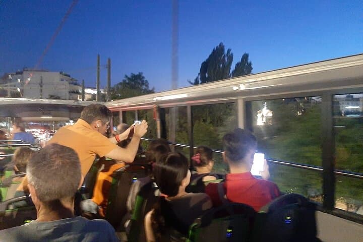 Athens City Night Tour with Open-Top Bus
