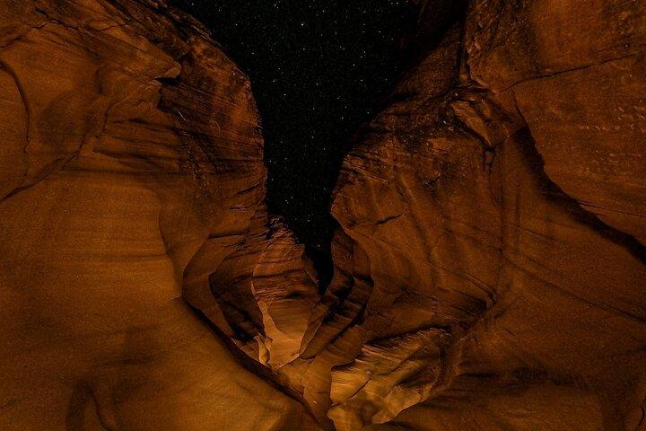 Tour fotografico notturno nell'Upper Antelope Canyon
