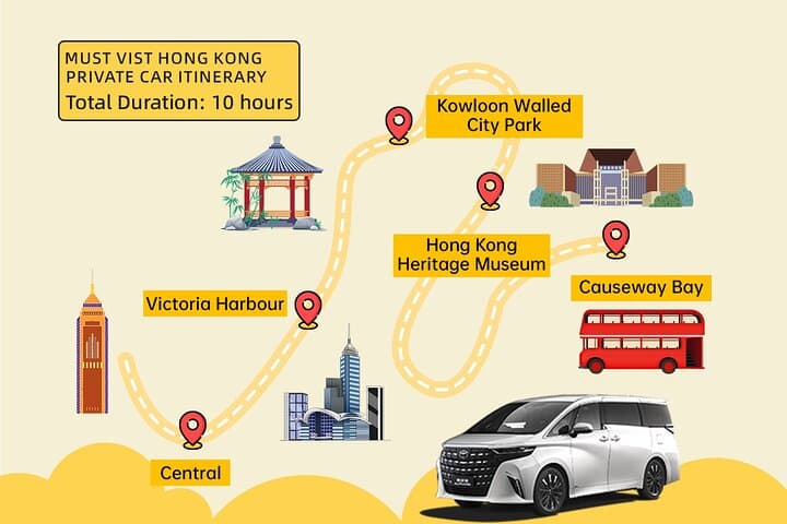 Hong Kong Tailored Half/Full Day Tour: Chauffeur in English