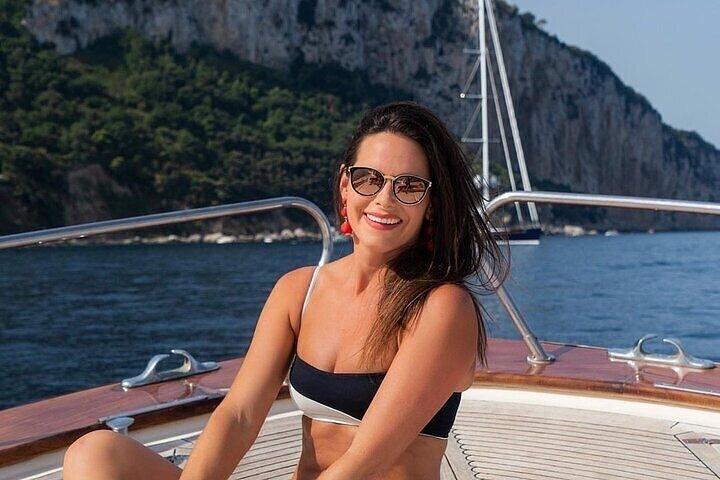 Positano , Praiano para Capri passeio de barco privado