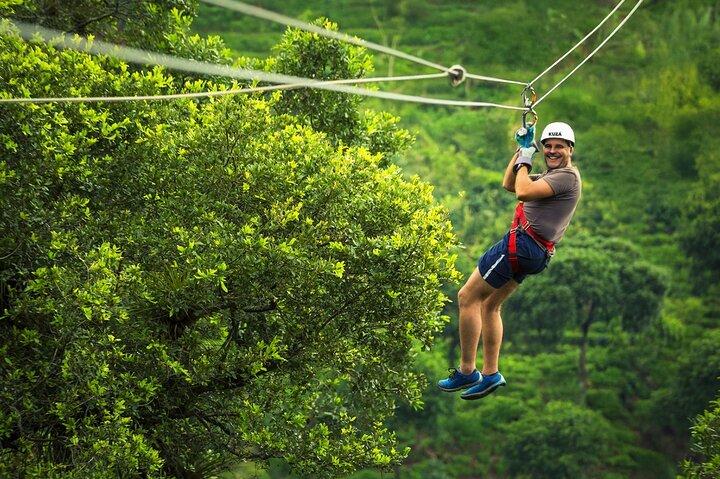 Cozumel : Zip Line Adventure, Buffet & Open Bar im KUZÁ Beach Park