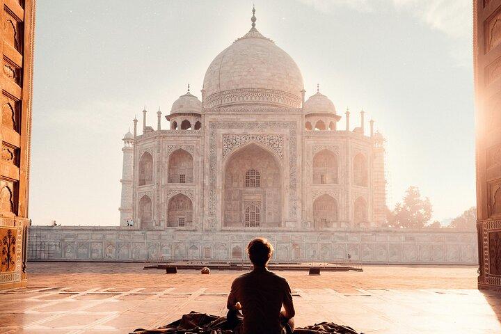 Heldagstur i Agra, Taj Mahal, Fort och Revisit Taj Mahal vid Full Moonlight