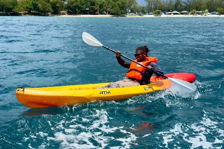 Kayak at Pigeon Island Beach St Lucia