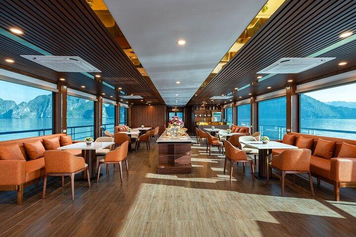 5 - Star Halong Bay Cruise mit Mittagessen vom Buffet, Sunset Party