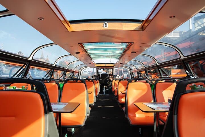 Amsterdam Guided Cruise with New York Pizza, Drinks and Ice Cream