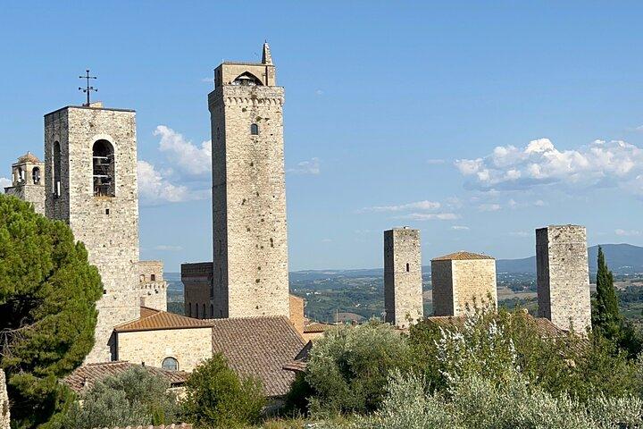Siena och San Gimignano Toscana privat dagstur från Rom