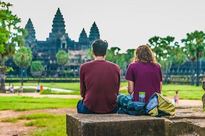 Angkor Wat Sunrise E-Bike e tour in mountain bike da Siem Reap