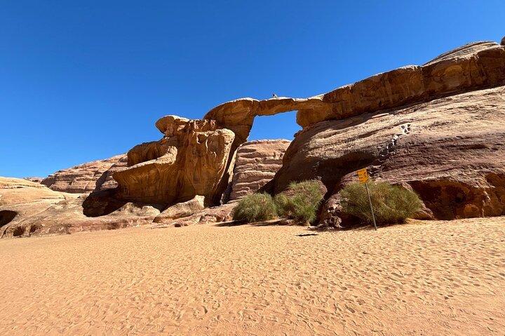 Tour di un'intera giornata di Wadi Rum con pranzo beduino e sandboard