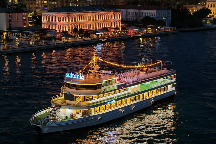 Bosphorus Dinner Cruise Istanbul with Turkish Night Show & Pickup