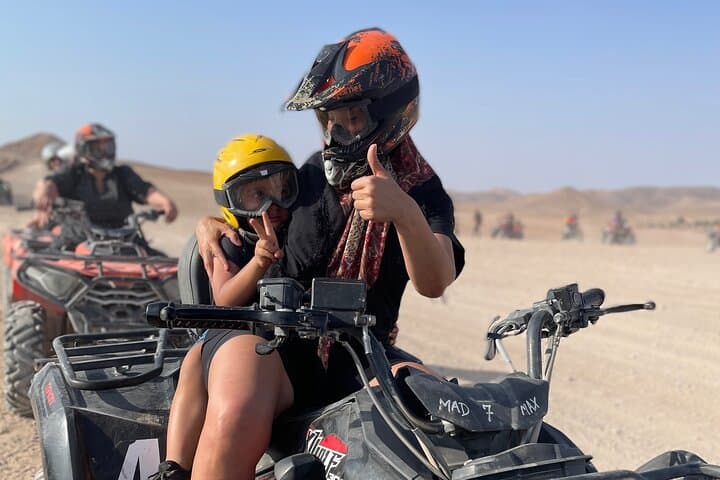 Private Agafay Desert Tour Camel Ride and ATV with Dinner Show