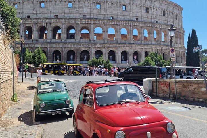 Rom Private Fiat 500 Tour : Highlights der Stadt und lokale Verkostung