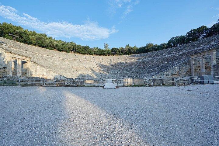 Privat dagstur i Korinthkanalen, Epidaurus, Mycenae og Nafplio