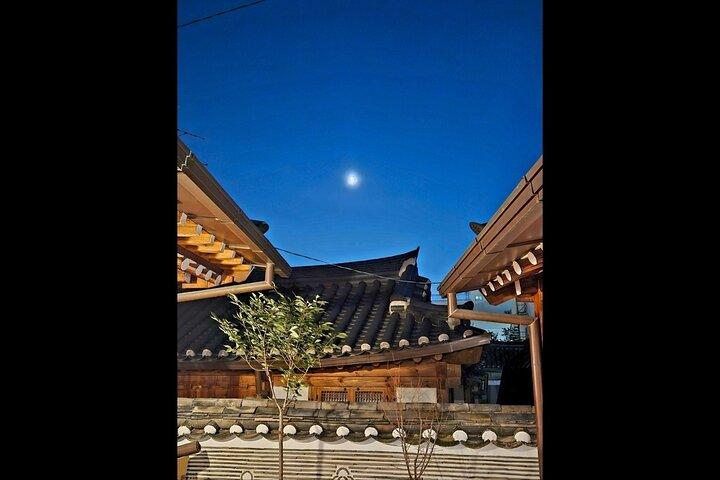 Cena en la vida nocturna de Hanok & Seoul