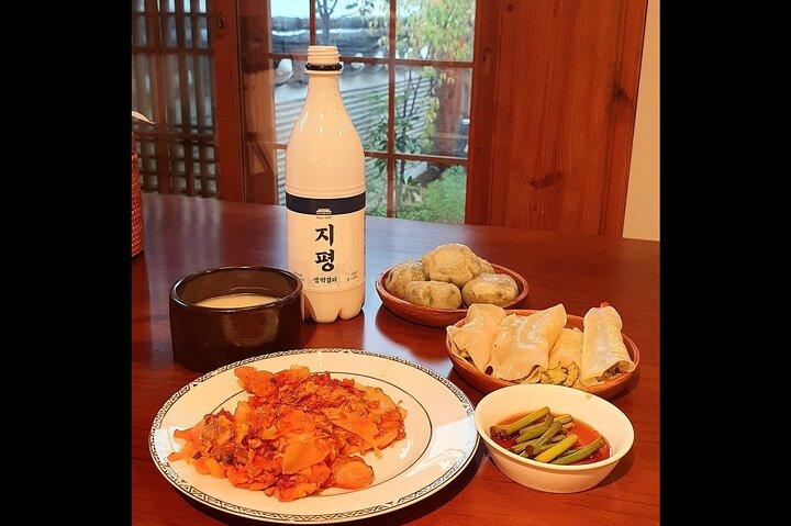 Cena en la vida nocturna de Hanok & Seoul