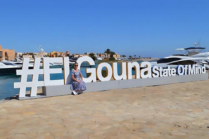 Excursion privée d'une demi-journée à El Gouna et croisière sur le lagon