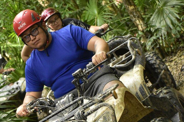 ATV Shared Zipline Cenote Adventure Kingdom ab Cancun