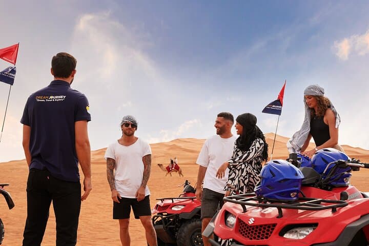 Dubai Desert Safari - Camel Ride, Sandboarding & Quad Bike