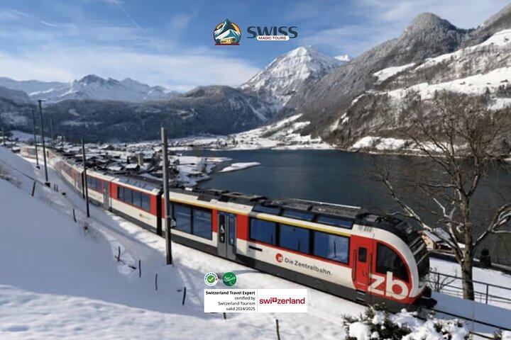 スイスの中心部を巡る特別なパノラマ列車の旅