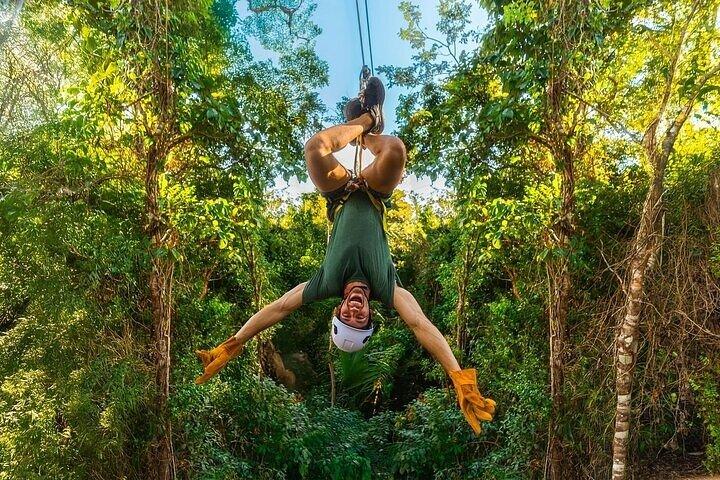 Dia inteiro Cancun ATV Zipline e Cenote Adventure com snorkeling