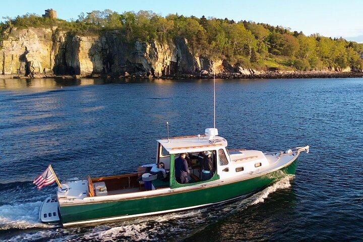 Privat Portland Sunset Motorbåt kryssning i Casco Bay