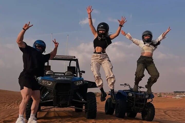 “Private Dubai Desert Safari – Dune Bashing, Camel Ride & BBQ”