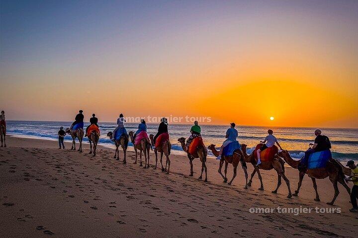 Sunset Camel Ride em Tânger com Cap Spartel & Hercules Caves