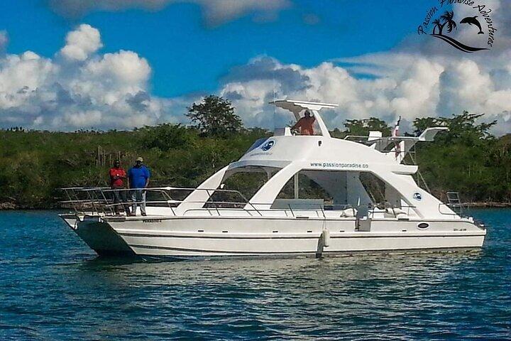 Tour privato in barca da Punta Cana, con bevande e trasporto