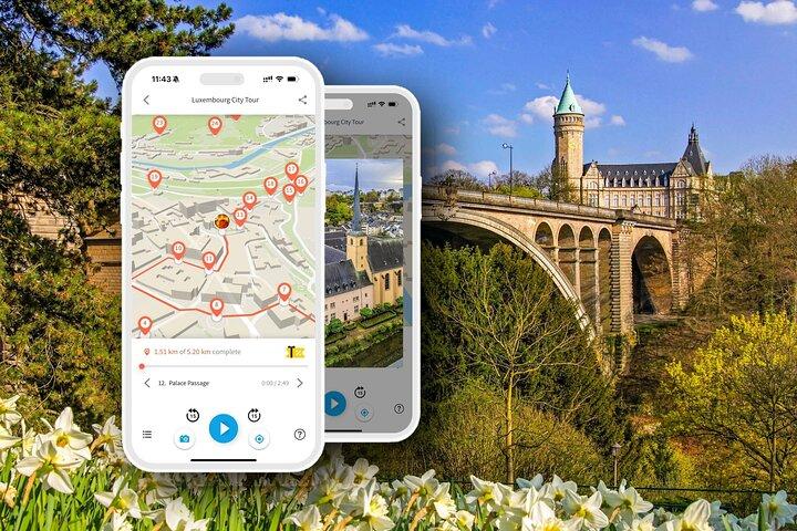 スマートフォンで音声ガイド付きルクセンブルク市内散策ツアー
