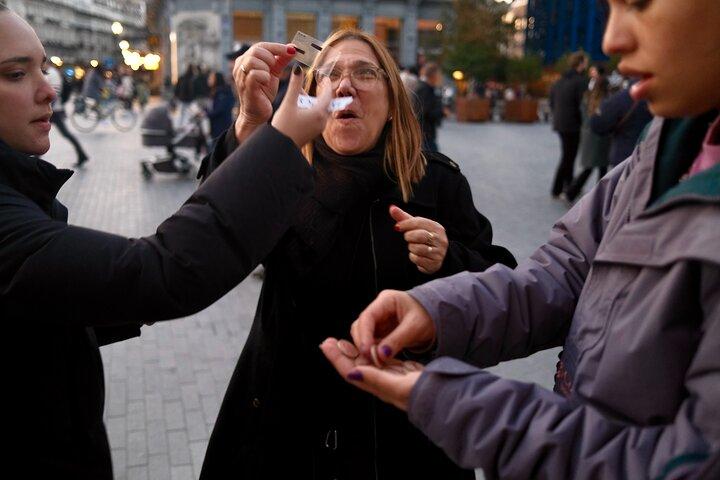 Fuga all'aperto Gioco con bevande a Bruxelles