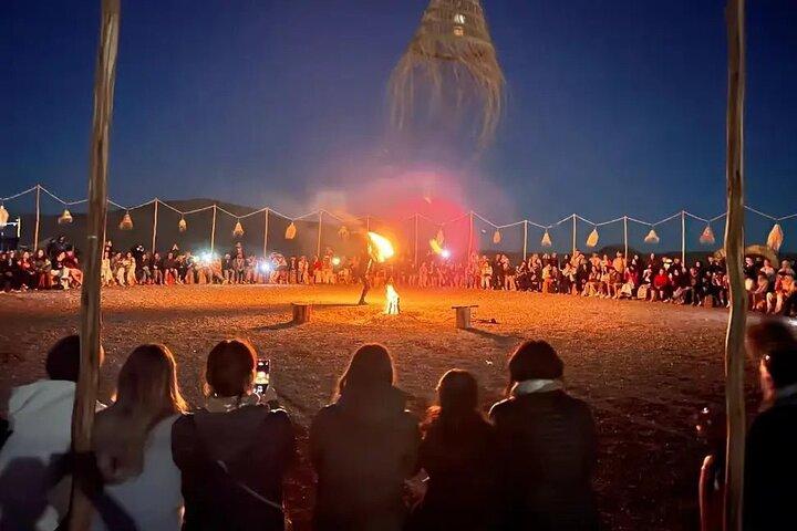 Agafay Desert sunset: Camel and quad bike+Dinner with fire show