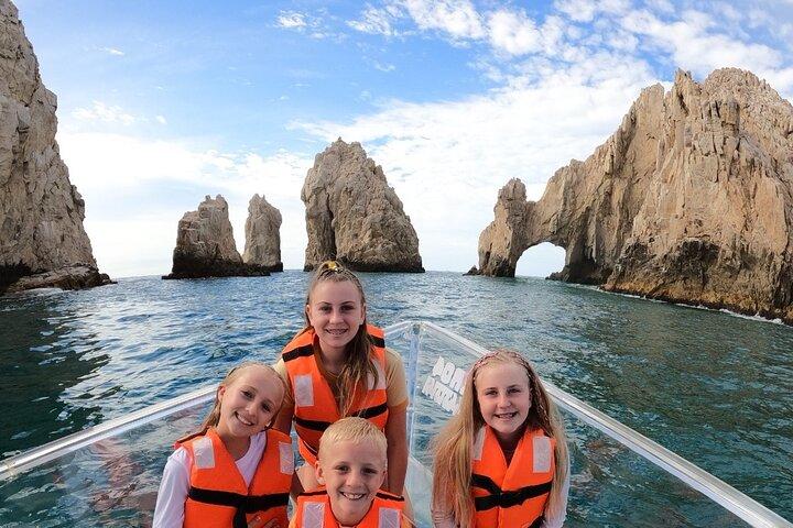 Tour à Arch dans le seul bateau clair à Cabo Cruise Hotel PICKUP!