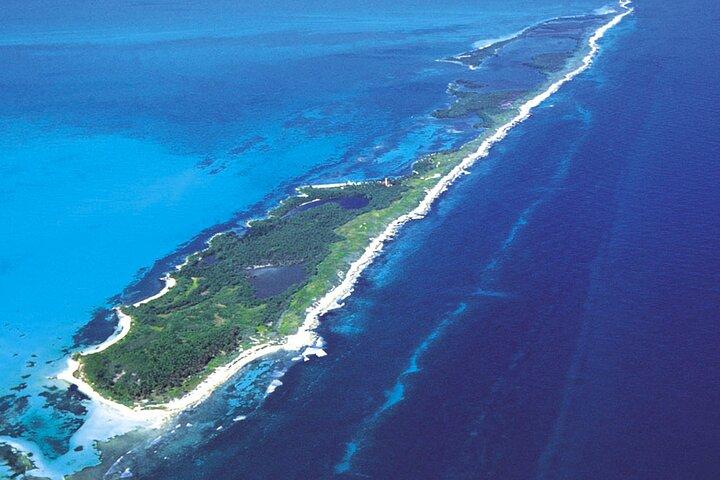 Contoy Island & Mujeres eiland, snorkelen & lunch op het strand.