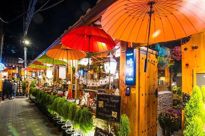 Seoul Nightscape Tour Hanok Village zum Bugak Pavilion