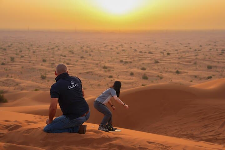 Premium Dubai Desert Sunrise with Dune Bashing & Camel Ride
