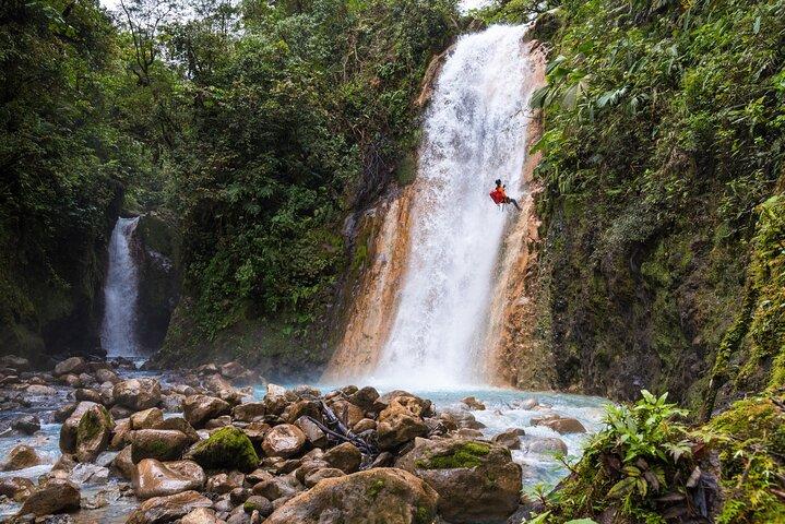 Ultimate Blue Falls Canyoning Adventure: 2 Rappels & Hidden Pools