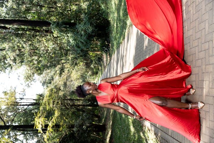 Flying Dress Photoshoot in Nairobi
