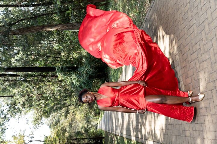 Flying Dress Photoshoot in Nairobi