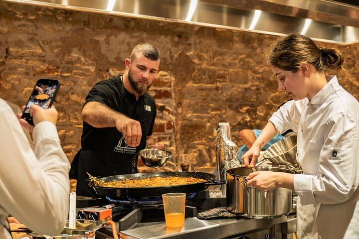 Barcelona Full Market Tour, Tapas & Hands-On Paella Cooking Class