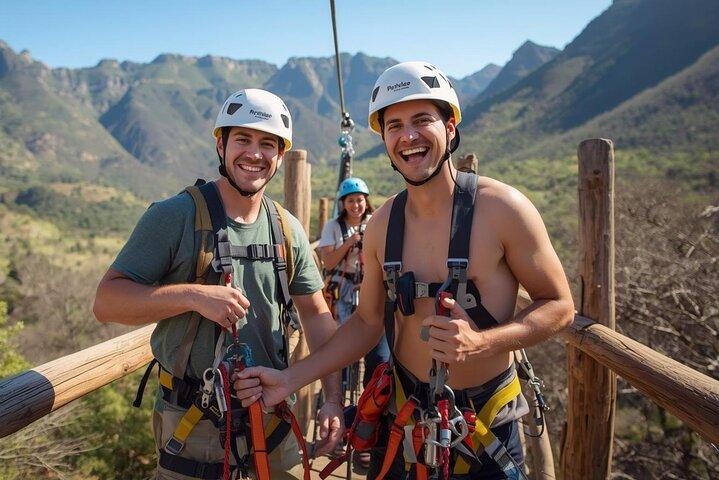 Ganztägige Cape Canopy Zipline & Cheetah Encounter Tour